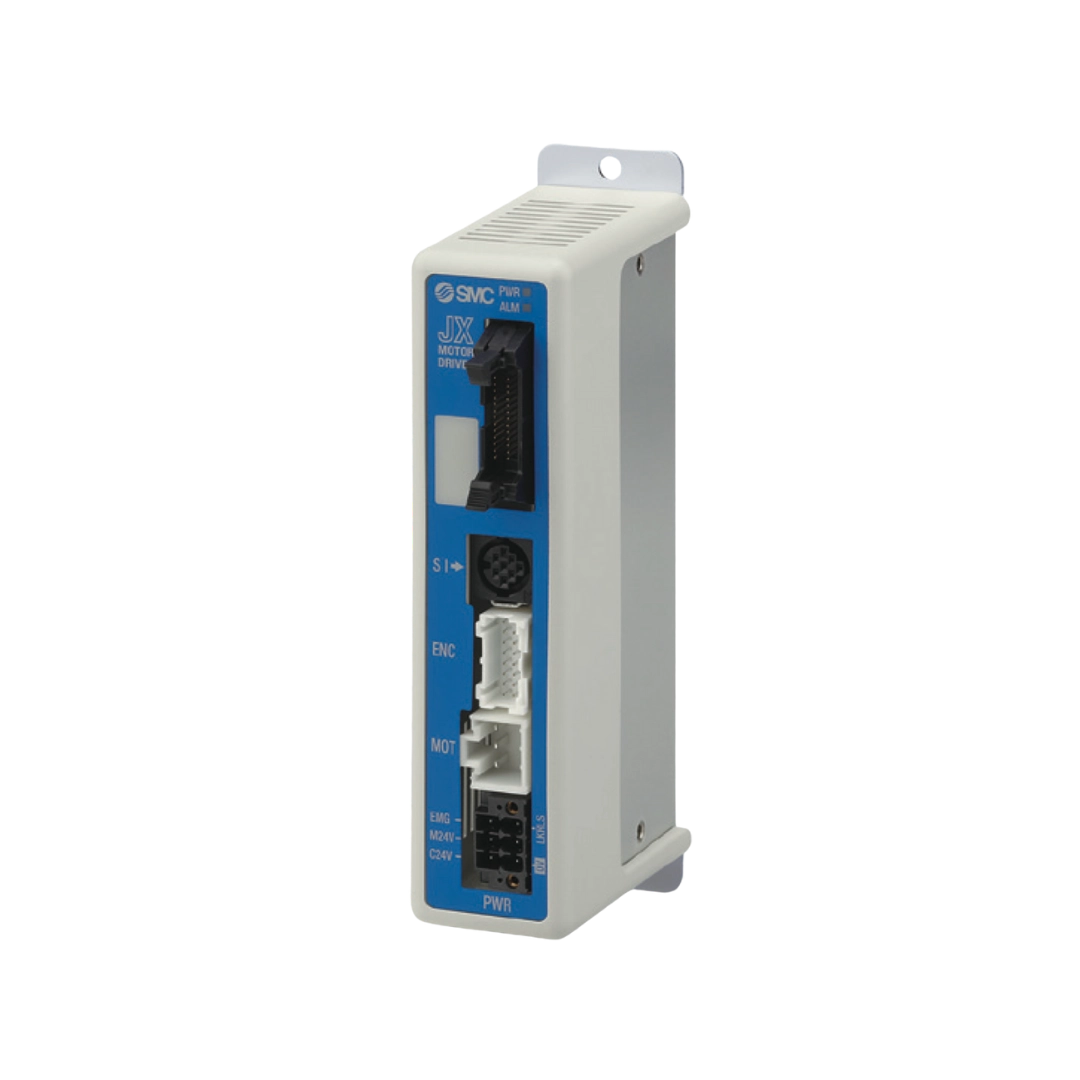 Imagen del controlador JXC de SMC, configuración sencilla con funciones avanzadas de posicionamiento.
