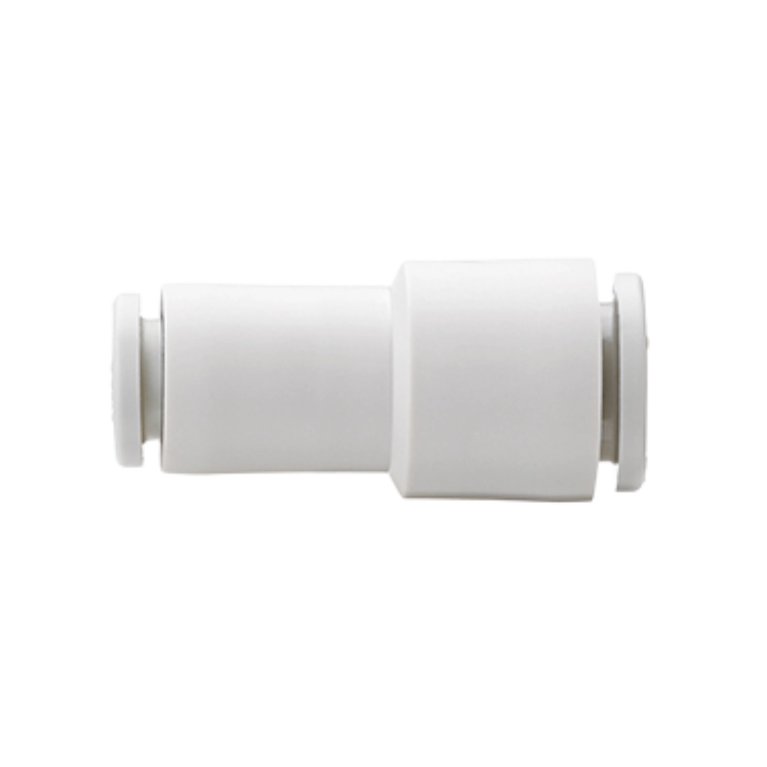 Imagen del conector neumático KQ2H-A de SMC, reductor para conectar tubos de diferentes diámetros.