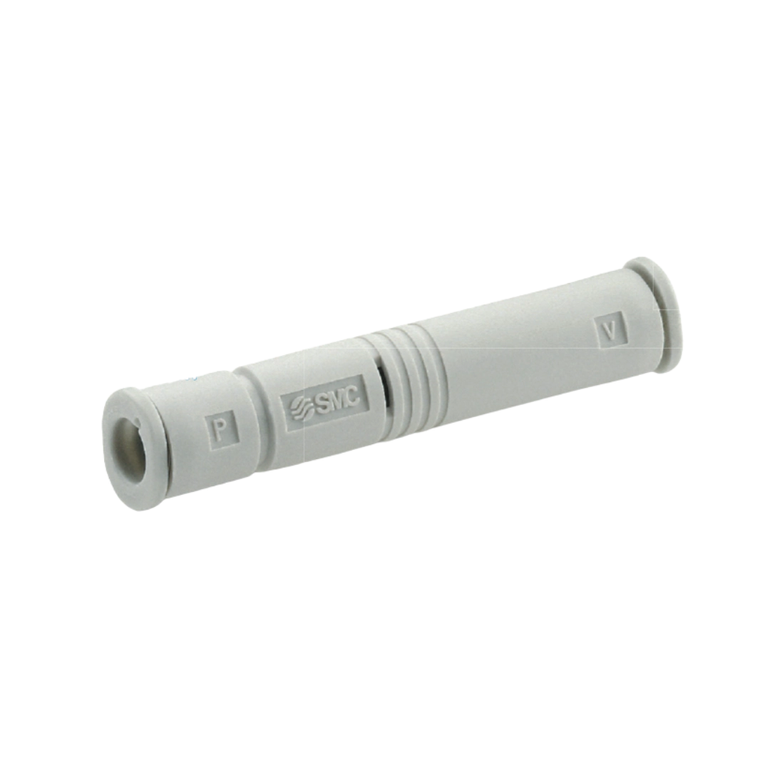 Imagen del eyector de vacío modelo en línea ZU*A de SMC, ideal para caudales de hasta 16 l/min.
