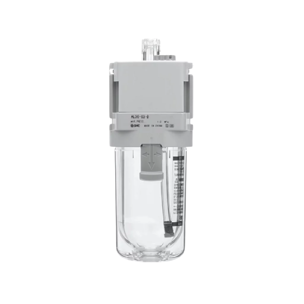 Imagen del lubricador AL-D de SMC, mantiene el aire comprimido lubricado y el sistema eficiente.