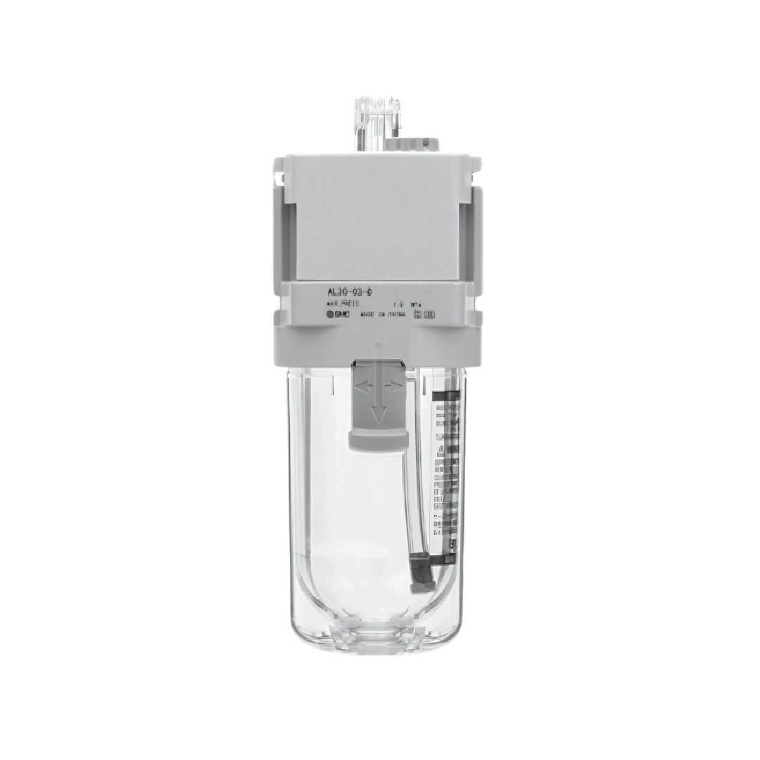Imagen del lubricador AL-D de SMC, mantiene el aire comprimido lubricado y el sistema eficiente.